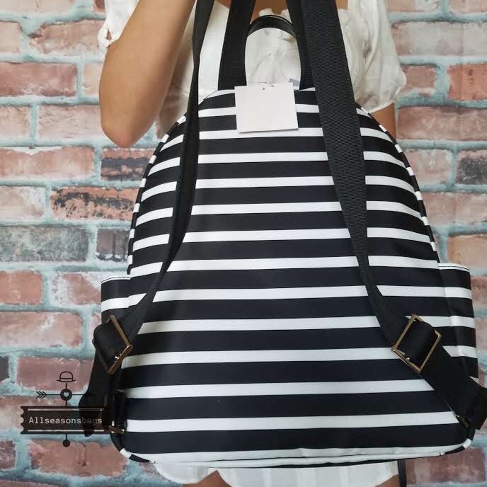 Kate spade large dawn sailing stripe backpack bag - Picture 5 of 8